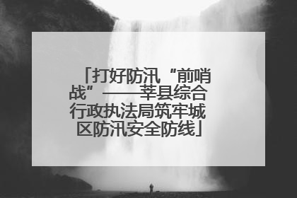打好防汛“前哨战”——莘县综合行政执法局筑牢城区防汛安全防线