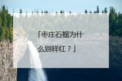 枣庄石榴为什么别样红？