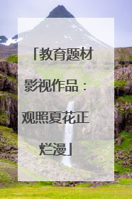 教育题材影视作品：观照夏花正烂漫