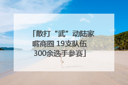 散打“武”动陆家嘴商圈 19支队伍300余选手参赛