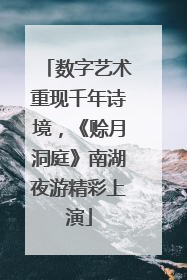 数字艺术重现千年诗境，《赊月洞庭》南湖夜游精彩上演