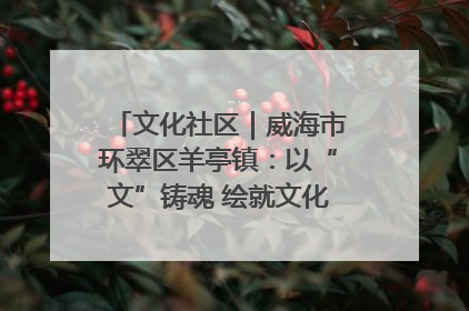 文化社区｜威海市环翠区羊亭镇：以“文”铸魂 绘就文化社区新画卷