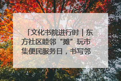 文化书院进行时｜东方社区睦邻“摊”玩市集便民服务日，书写邻里共生新篇章