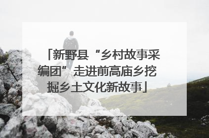 新野县“乡村故事采编团”走进前高庙乡挖掘乡土文化新故事