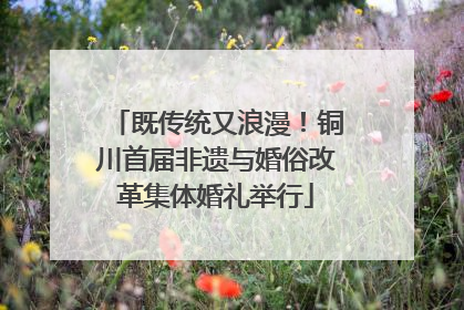 既传统又浪漫！铜川首届非遗与婚俗改革集体婚礼举行
