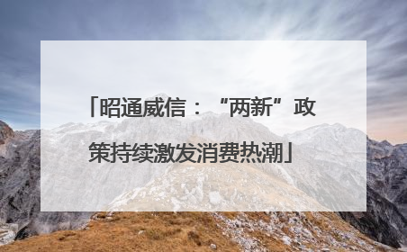 昭通威信：“两新”政策持续激发消费热潮