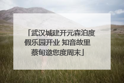 武汉城建开元森泊度假乐园开业 知音故里蔡甸邀您度周末