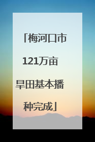 梅河口市121万亩旱田基本播种完成