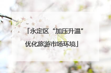 永定区“加压升温”优化旅游市场环境