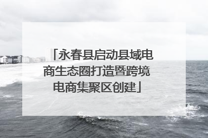 永春县启动县域电商生态圈打造暨跨境电商集聚区创建