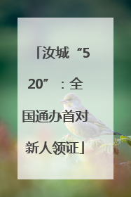 汝城“520”：全国通办首对新人领证