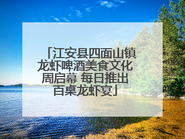 江安县四面山镇龙虾啤酒美食文化周启幕 每日推出百桌龙虾宴