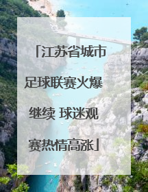 江苏省城市足球联赛火爆继续 球迷观赛热情高涨