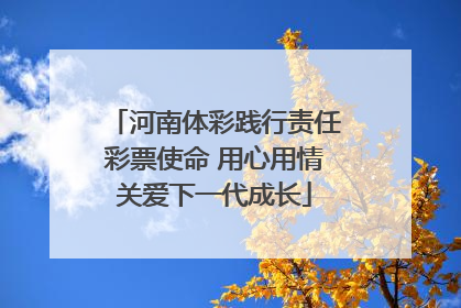 河南体彩践行责任彩票使命 用心用情关爱下一代成长
