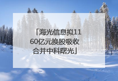 海光信息拟1160亿元换股吸收合并中科曙光