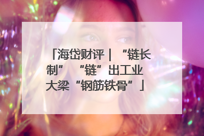 海岱财评｜“链长制” “链”出工业大梁“钢筋铁骨”