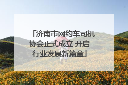 济南市网约车司机协会正式成立 开启行业发展新篇章