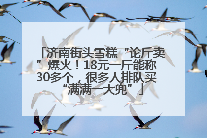 济南街头雪糕“论斤卖”爆火！18元一斤能称30多个，很多人排队买“满满一大兜”