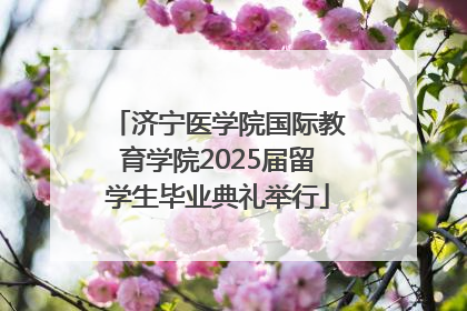济宁医学院国际教育学院2025届留学生毕业典礼举行