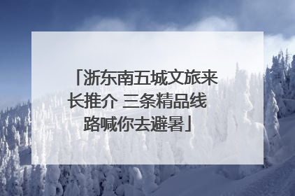 浙东南五城文旅来长推介 三条精品线路喊你去避暑