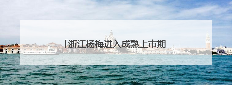 浙江杨梅进入成熟上市期 今年总产量预计74万吨