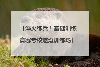淬火练兵！基础训练竞赛考核燃爆训练场