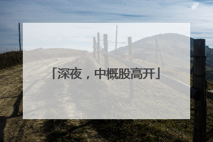 深夜，中概股高开