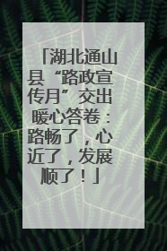湖北通山县“路政宣传月”交出暖心答卷：路畅了，心近了，发展顺了！