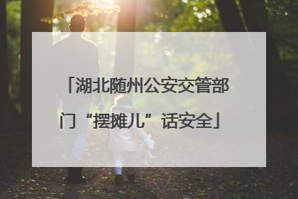 湖北随州公安交管部门“摆摊儿”话安全