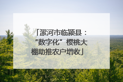 漯河市临颍县：“数字化”樱桃大棚助推农户增收