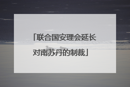 联合国安理会延长对南苏丹的制裁