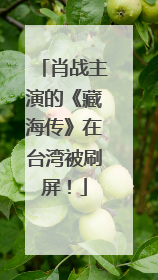 肖战主演的《藏海传》在台湾被刷屏！
