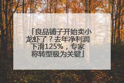 良品铺子开始卖小龙虾了?去年净利润下滑125%,专家称转型极为关键