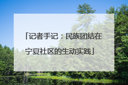记者手记：民族团结在宁夏社区的生动实践