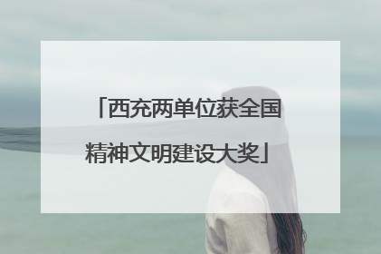 西充两单位获全国精神文明建设大奖