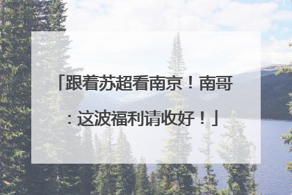 跟着苏超看南京！南哥：这波福利请收好！