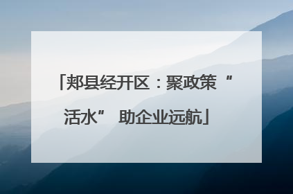 郏县经开区：聚政策“活水” 助企业远航