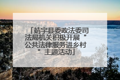 靖宇县委政法委司法局机关积极开展“公共法律服务进乡村”主题活动