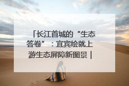 长江首城的“生态答卷”：宜宾绘就上游生态屏障新图景｜中华环保世纪行