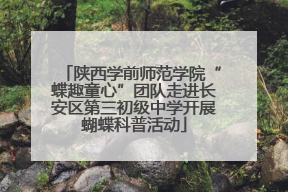 陕西学前师范学院“蝶趣童心”团队走进长安区第三初级中学开展蝴蝶科普活动