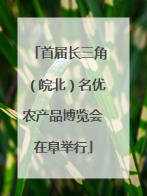首届长三角（皖北）名优农产品博览会在阜举行