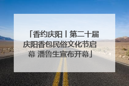 香约庆阳丨第二十届庆阳香包民俗文化节启幕 潘鲁生宣布开幕
