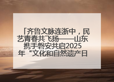 齐鲁文脉连浙中，民艺青春共飞扬——山东携手磐安共启2025年“文化和自然遗产日”系列活动