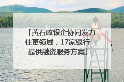 黄石政银企协同发力住更领域，17家银行提供融资服务方案