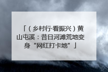 （乡村行·看振兴）黄山屯溪：昔日河滩荒地变身“网红打卡地”