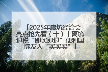 2025年廊坊经洽会亮点抢先看（十）丨离境退税“即买即退”便利国际友人“买买买”