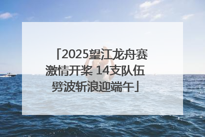 2025望江龙舟赛激情开桨 14支队伍劈波斩浪迎端午