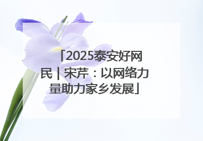 2025泰安好网民｜宋芹：以网络力量助力家乡发展