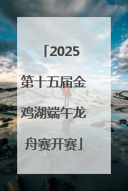 2025第十五届金鸡湖端午龙舟赛开赛