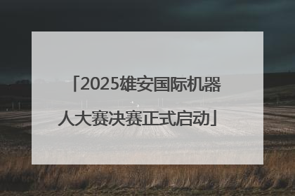 2025雄安国际机器人大赛决赛正式启动